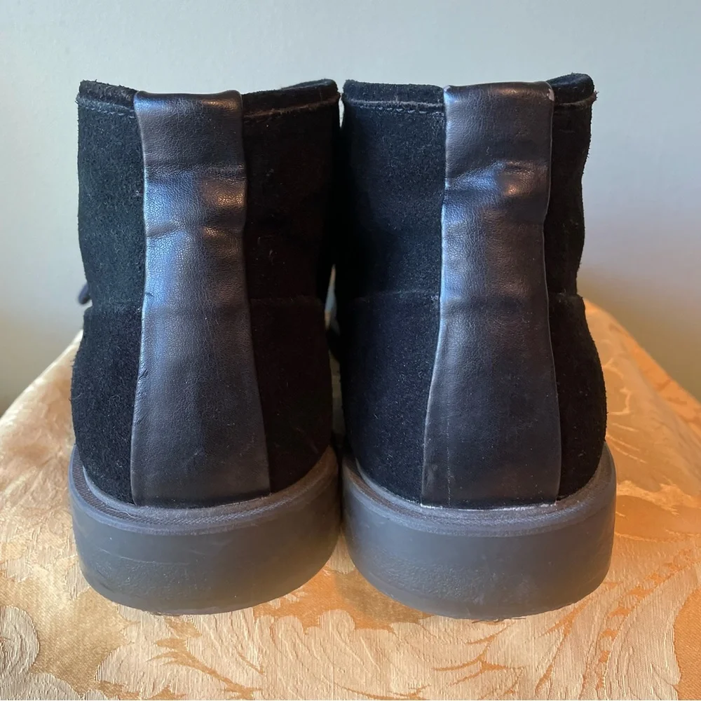 Calvin Klein Ulysses Black Suede Ankle Chukka Boots